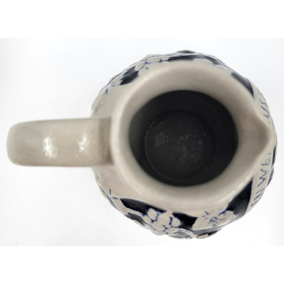 Marzi & Remy German Pottery Pitcher 4 3/8" Jug Blue Gray Grapes Wine Lot of 2 - Picture 8 of 8